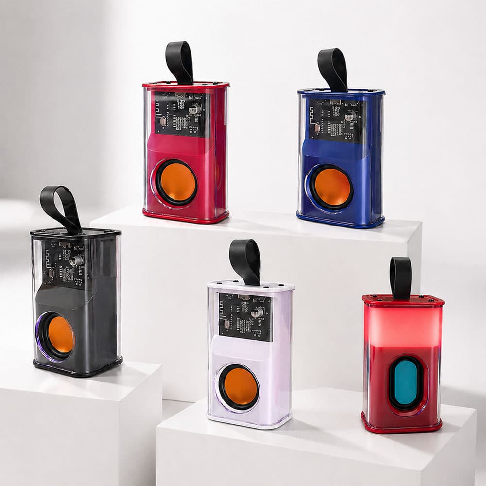Şeffaf RGB Bluetooth Hoparlör