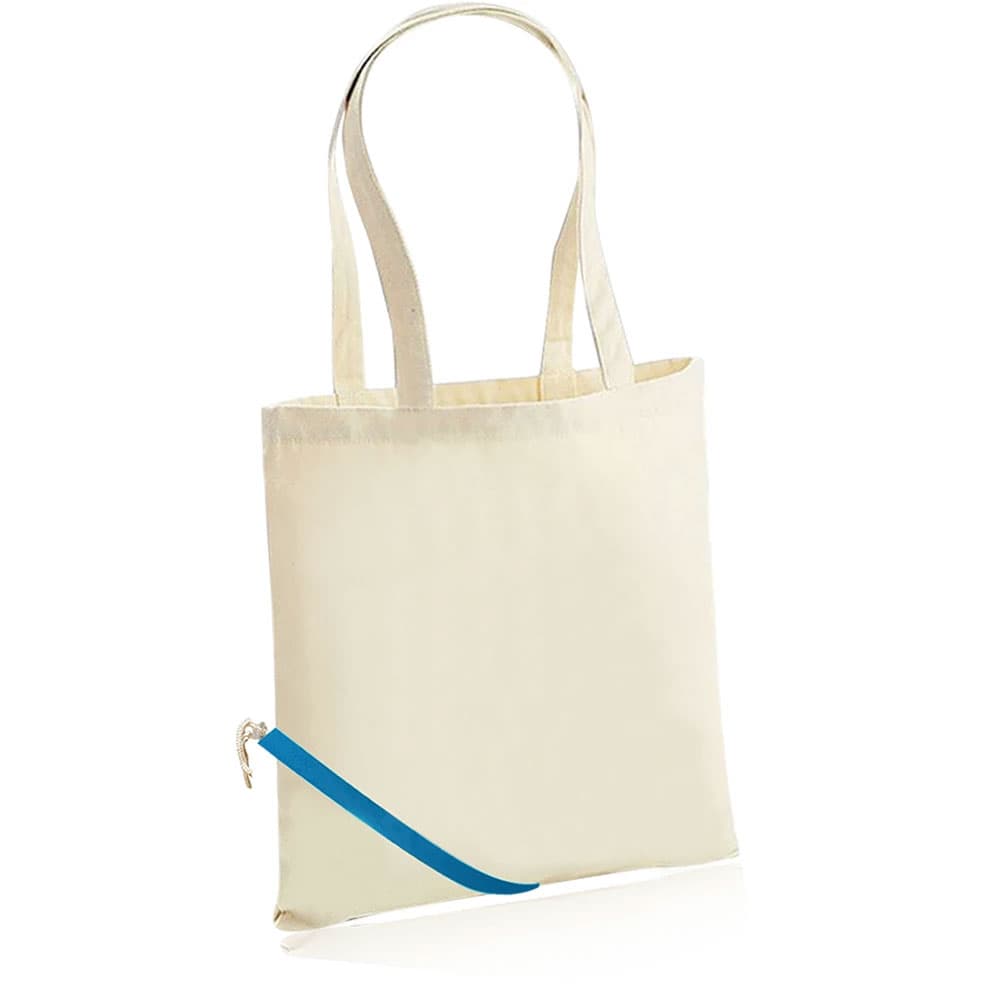 İp Büzgülü Ham Bez Çanta - 2